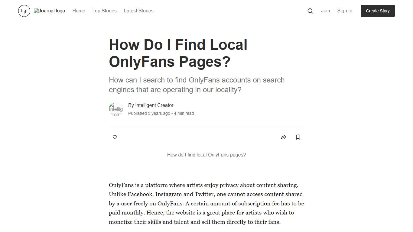 How Do I Find Local OnlyFans Pages? Journal