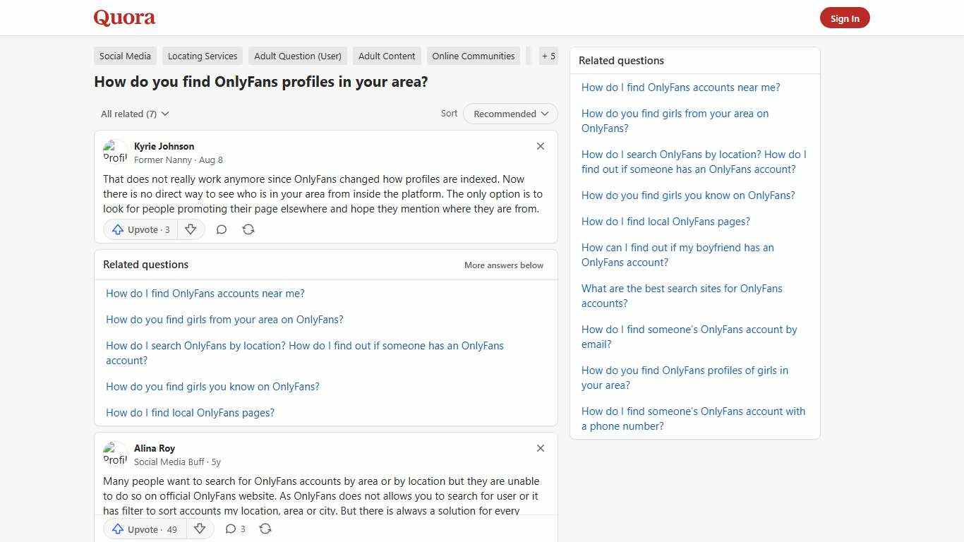 How to find OnlyFans profiles in your area - Quora